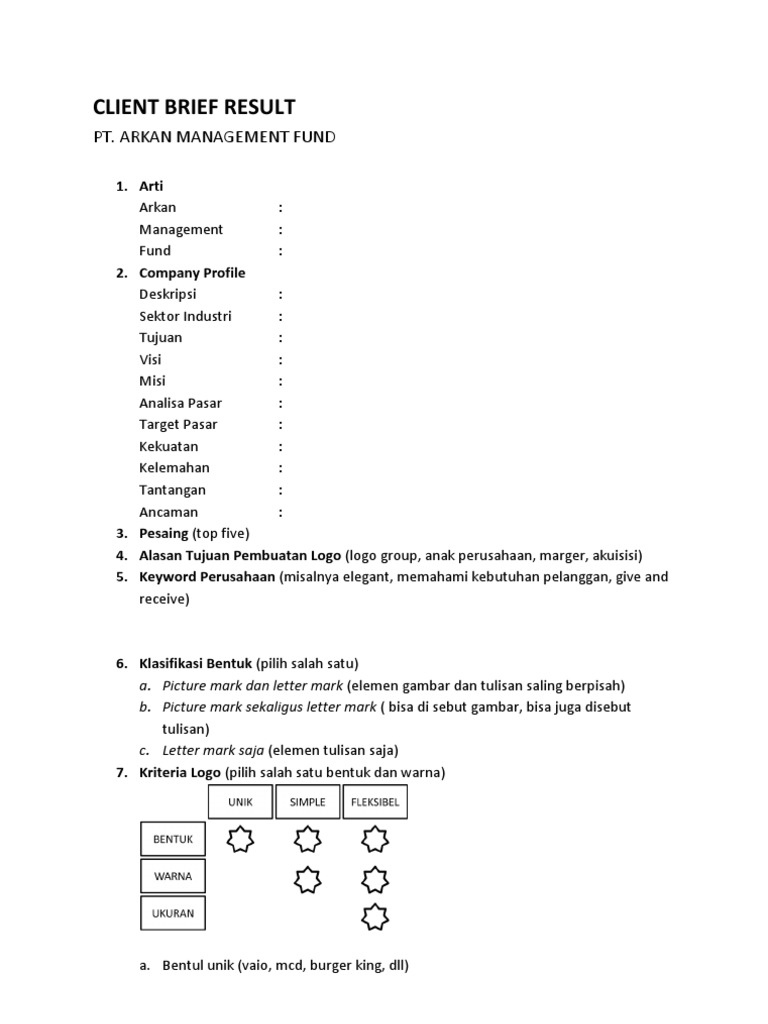 Client Brief | PDF