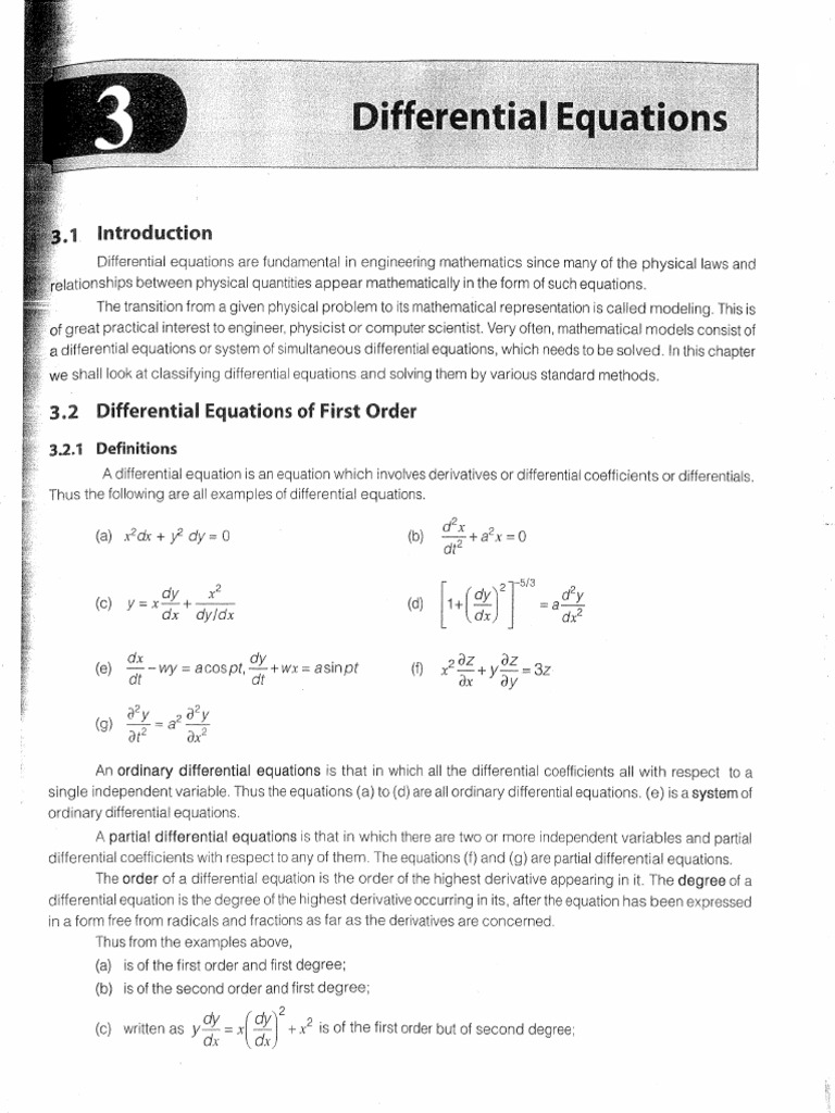 Differential Equations | PDF