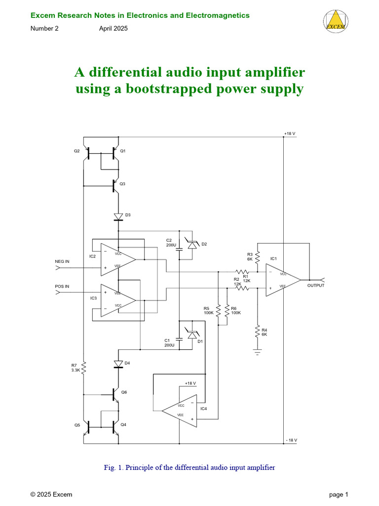 Bostrapped Differential Amplifier | PDF | Amplifier | Operational Amplifier