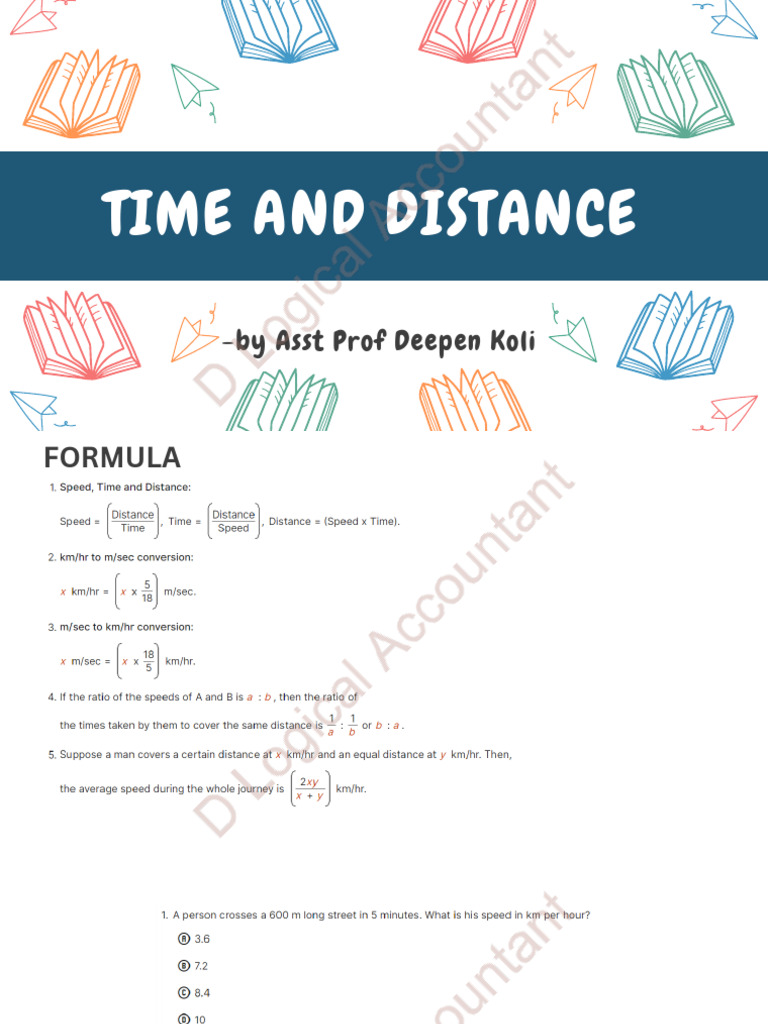 Time and Distance | PDF