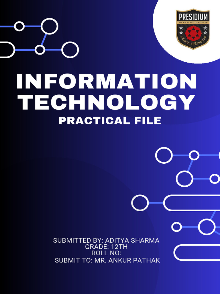 Information Technology Practical File | PDF | Sql | Databases