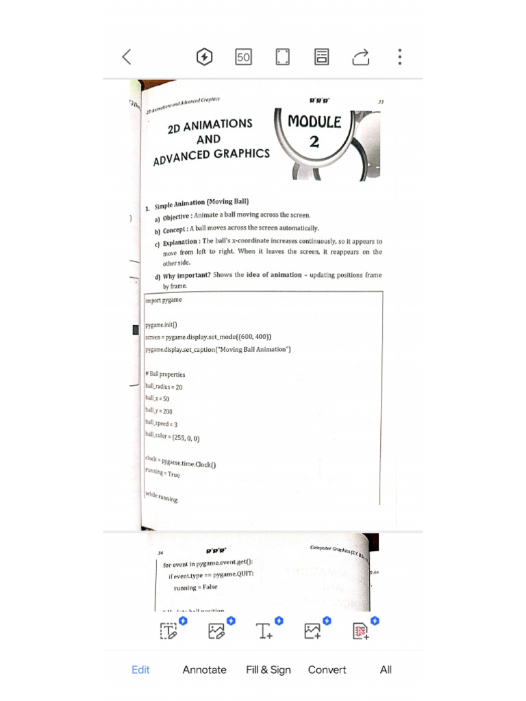 Computer graphics practical module two.pdf | PDF