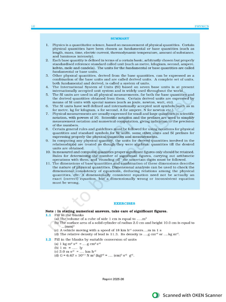 Unit and Dimension 260305 171250 | PDF