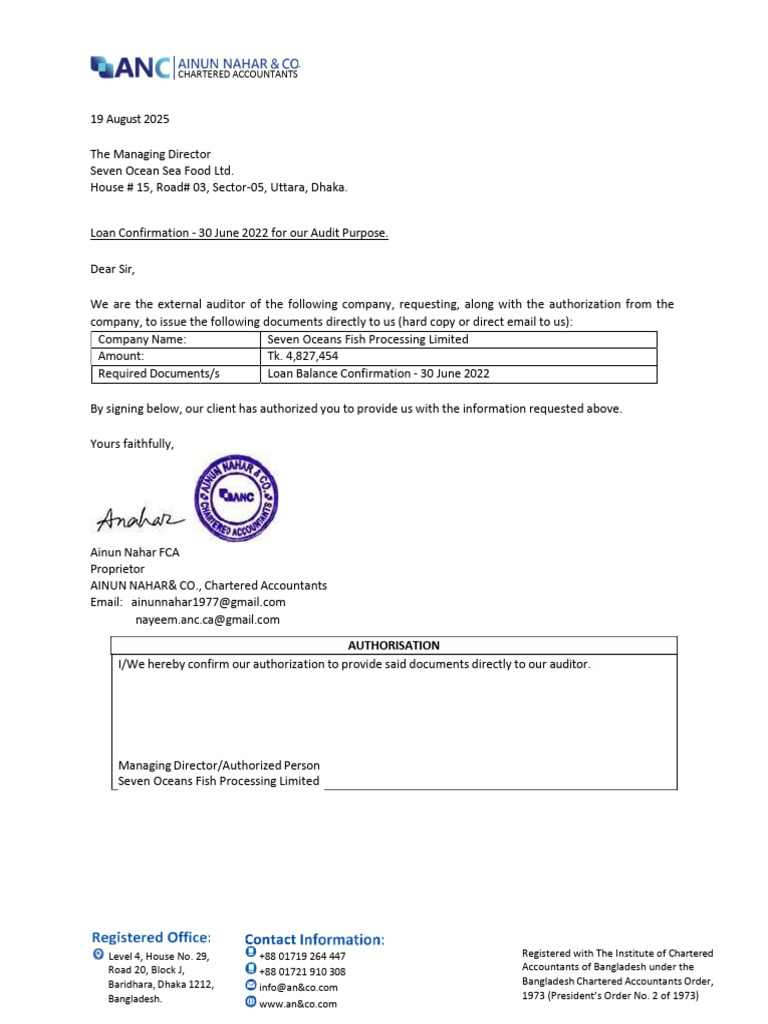 Confirmation Request | PDF