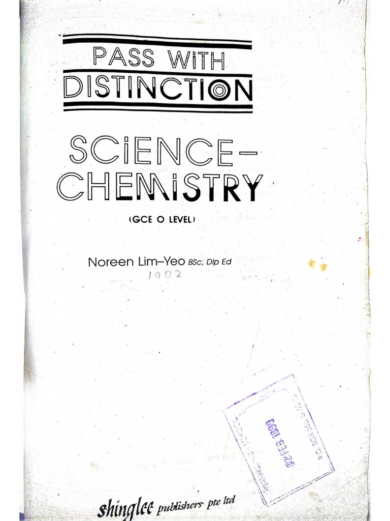 Pass With Distinction-Chemistry | PDF
