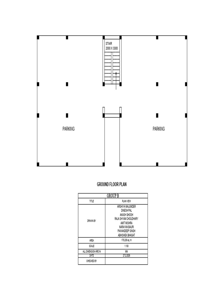 GROUP B-Model Ground Floor | PDF
