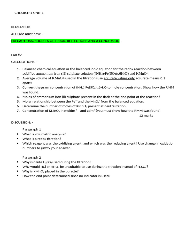 Lab Discussion Guidelines U1 L2 | PDF