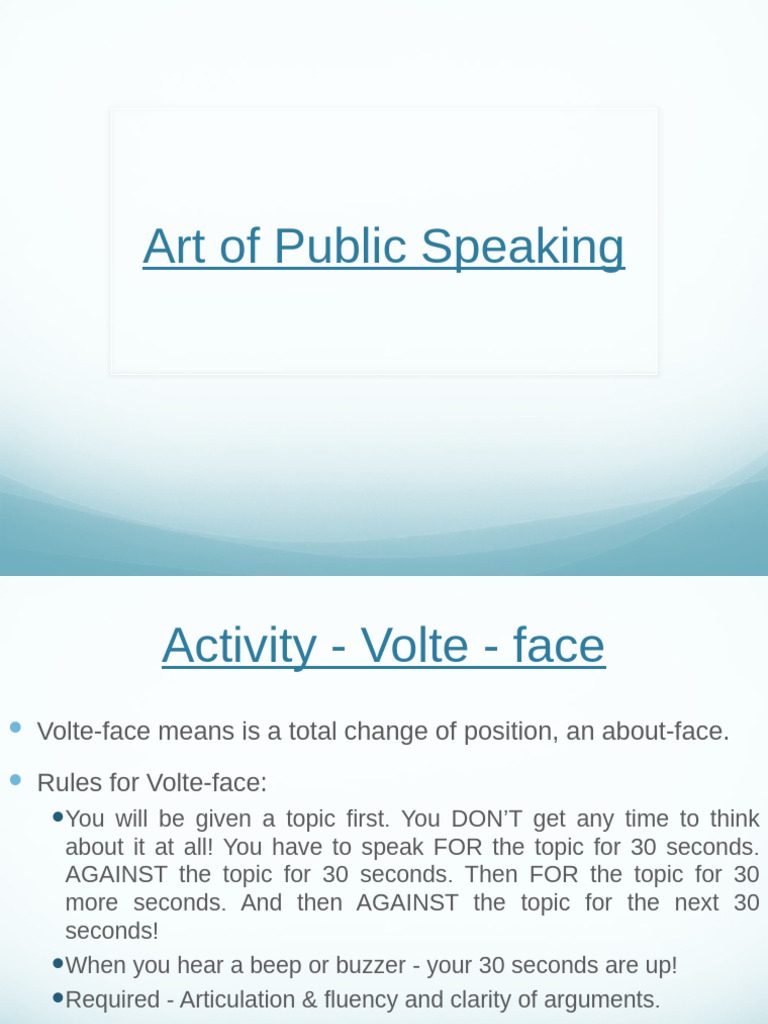 Public Speaking | PDF | Public Speaking | Communication