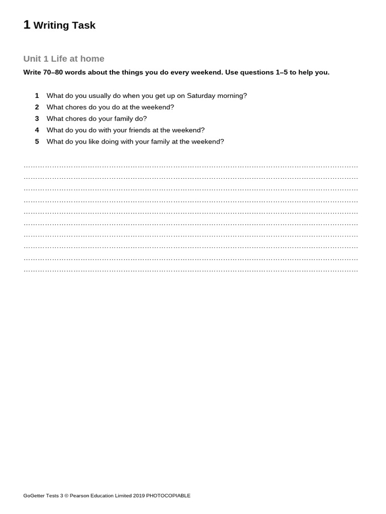 Writing Task 1 Word | PDF