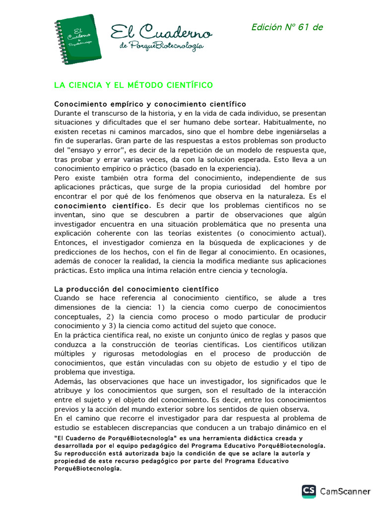 Pasos Del Metodo Cientifico (Completo) | PDF | Teoría | Hipótesis