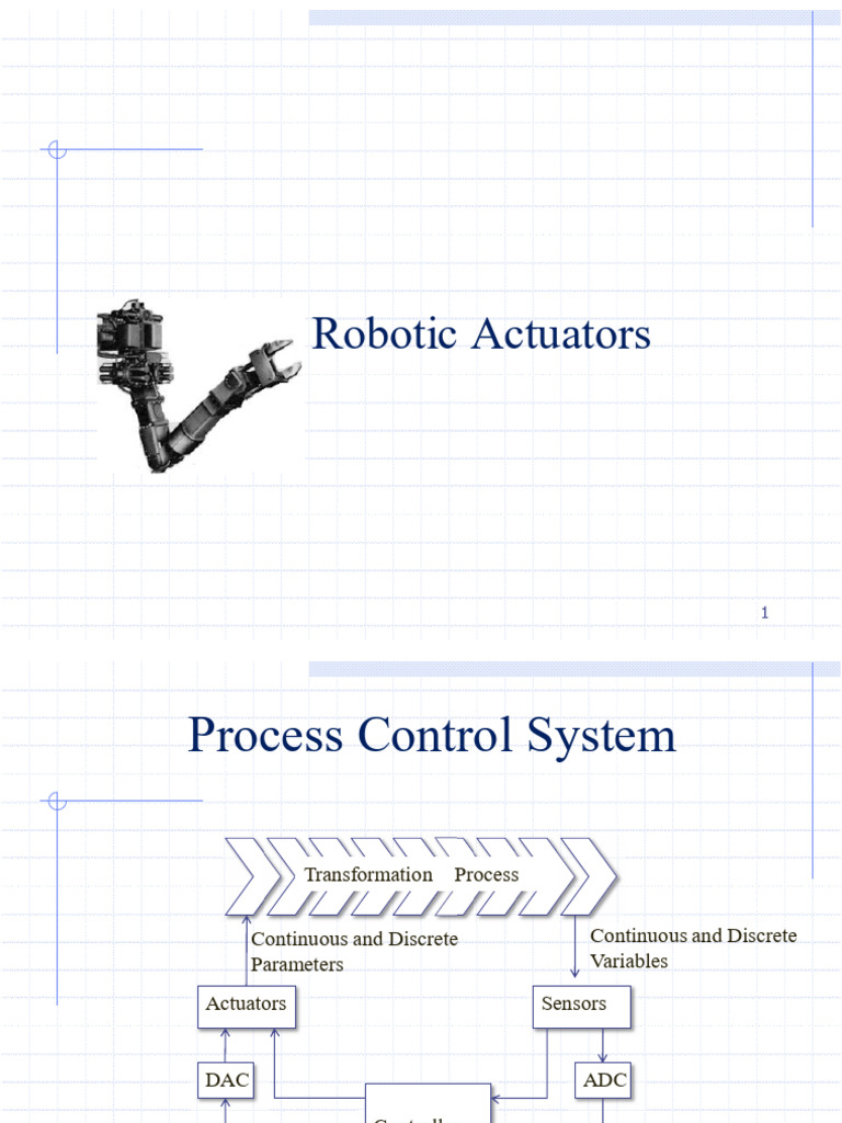 Chapter Three - Robotic Actuators | PDF | Actuator | Control Theory