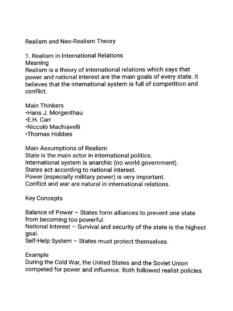 Realism Non Realism | PDF