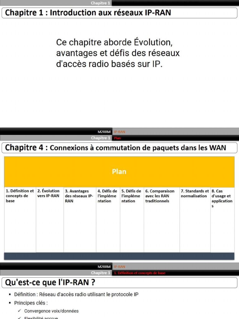 Chapitre 1 IP-RAN | PDF