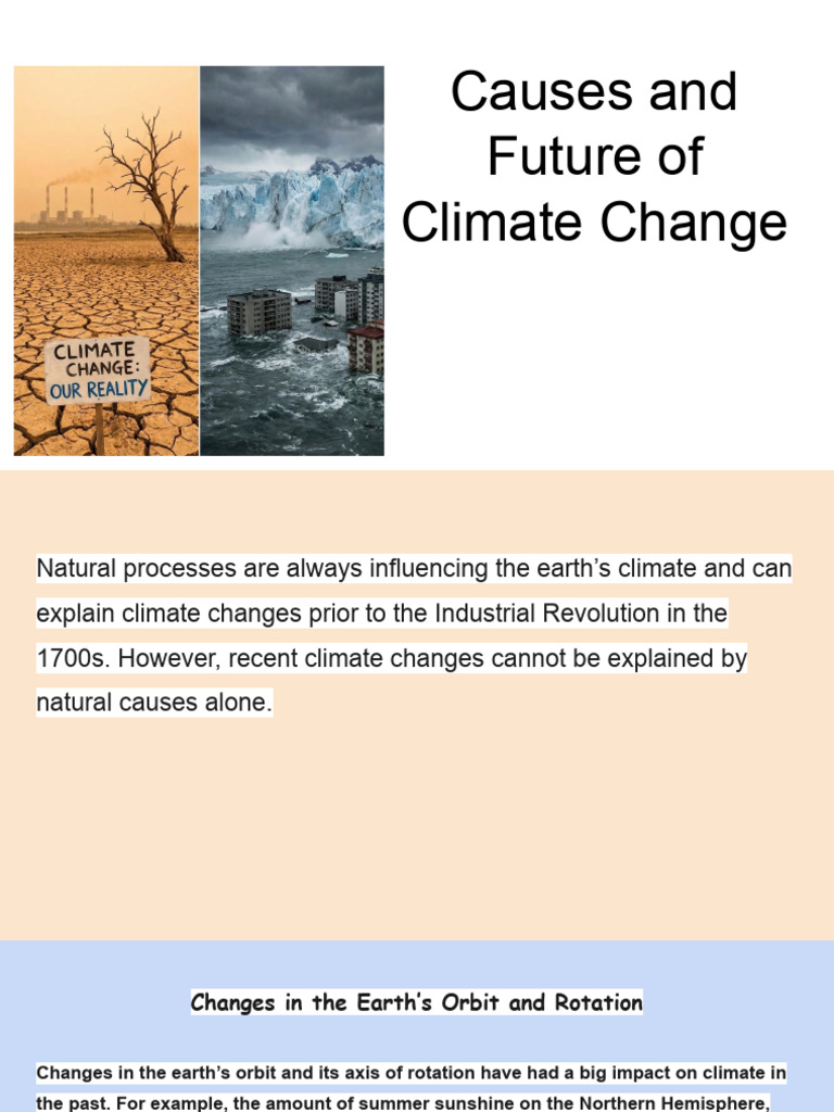 Causes and Future of Climate Change | PDF | Greenhouse Effect | Climate ...