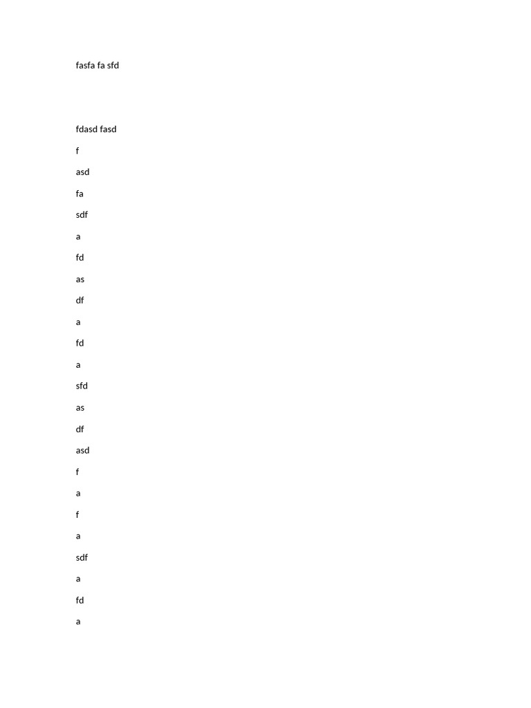 Fasfa Fa SFD | PDF