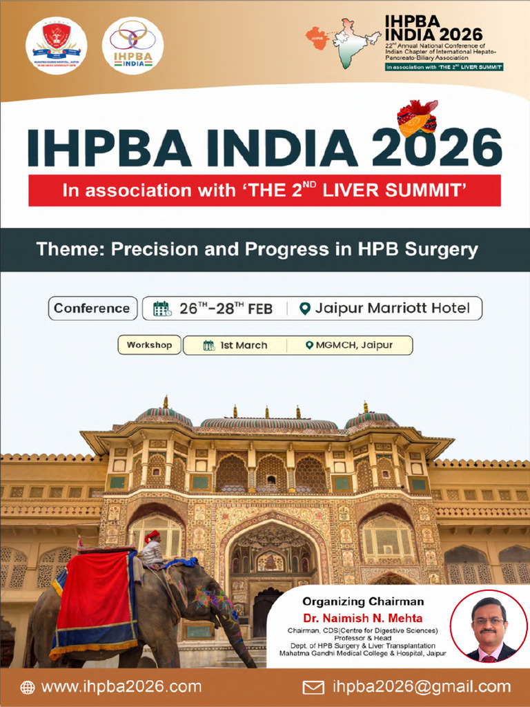 Full Program IHPBA India 2026 Program | PDF | Pancreatic Cancer ...