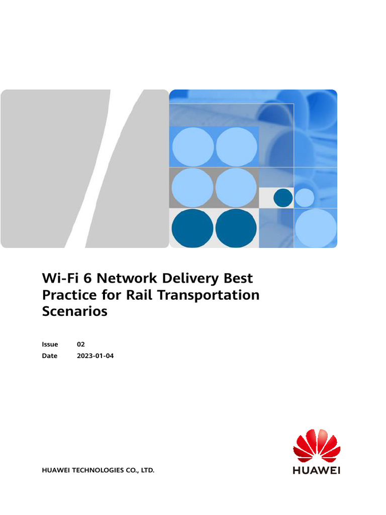 Wi-Fi 6 Network Delivery Best Practice For Rail Transportation ...