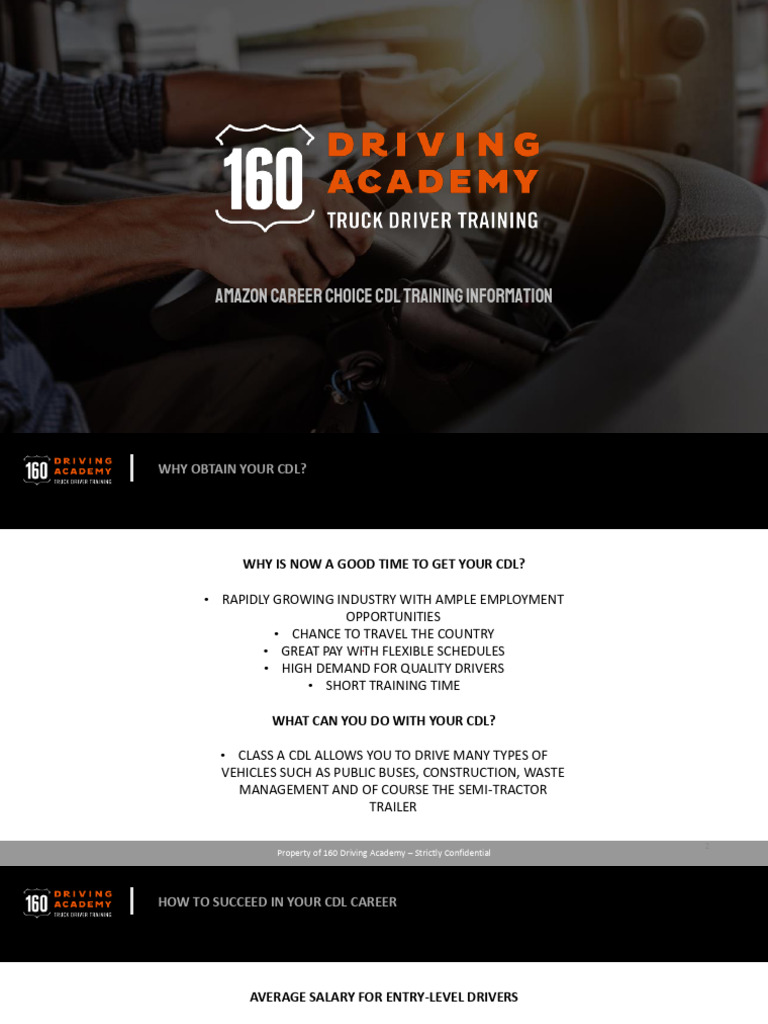 CDL Training Information Packet | PDF | Truck Driver