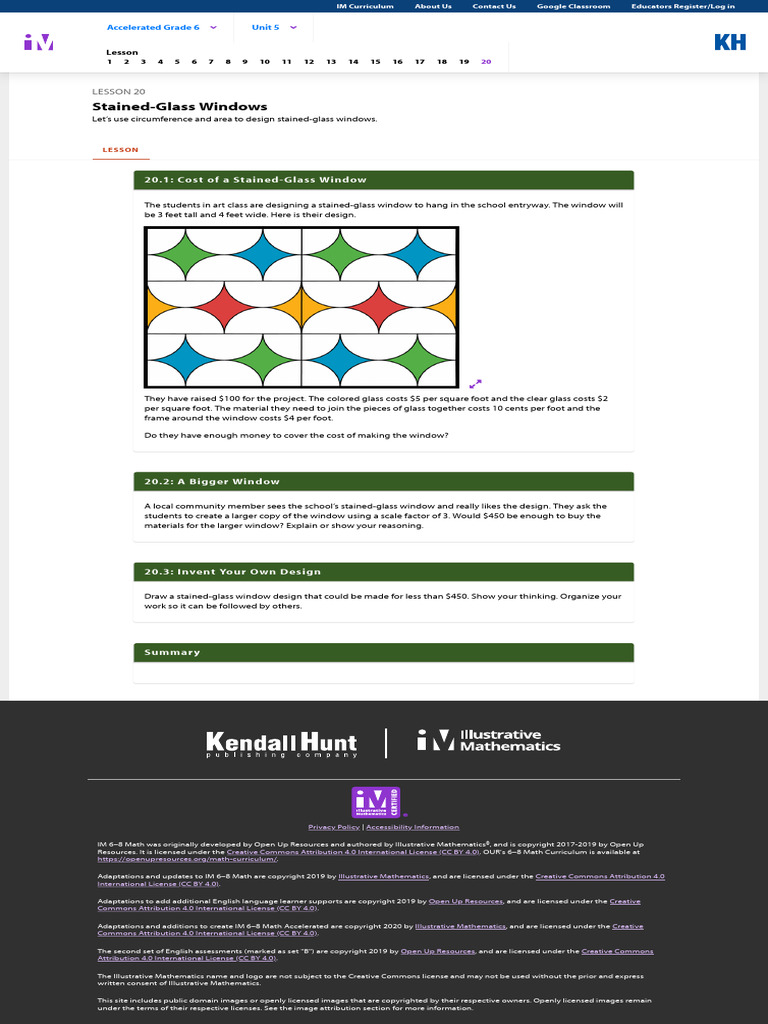Illustrative Mathematics Kendall Hunt | PDF