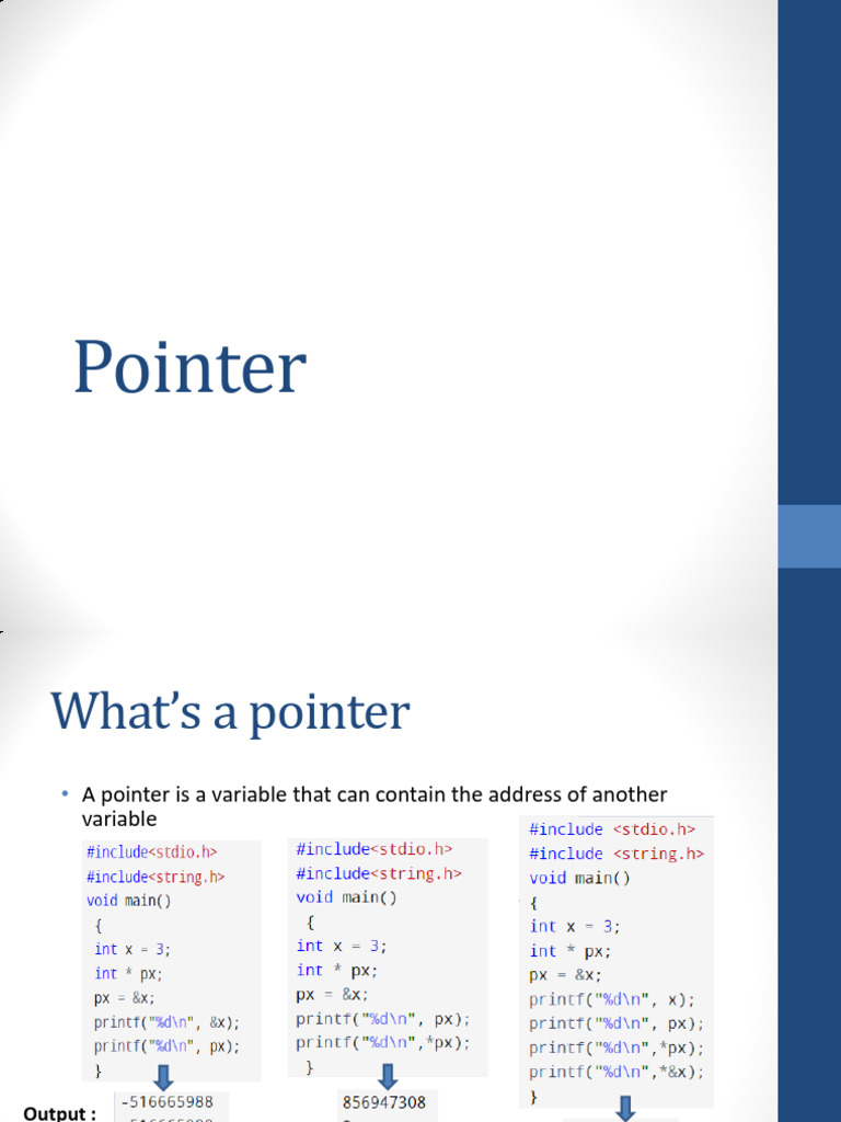 Pointer | PDF