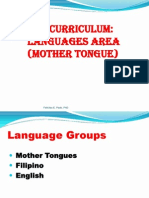 K-12 Curriculum Mother Tongue Languages