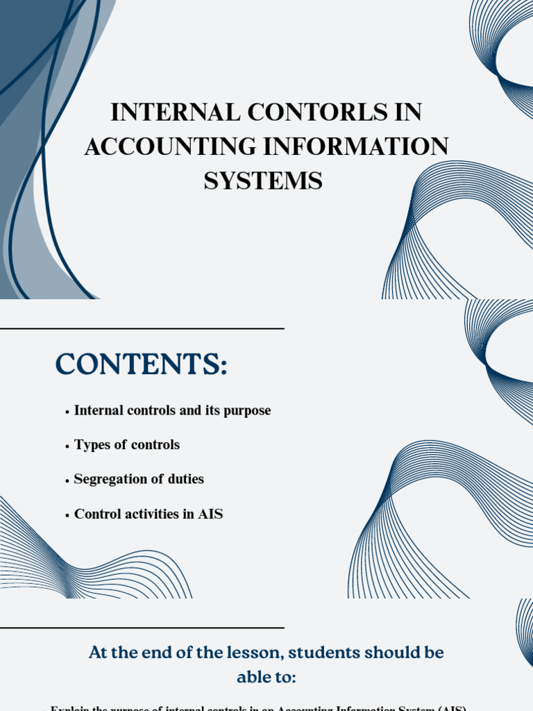 Group 7 - Internal Controls in Ais | PDF | Internal Control | Computing