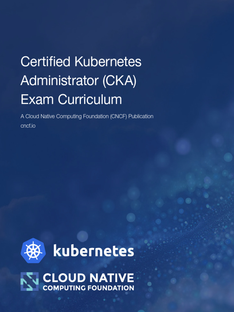 CKA Curriculum v1.20 | PDF | Computer Science | Computing