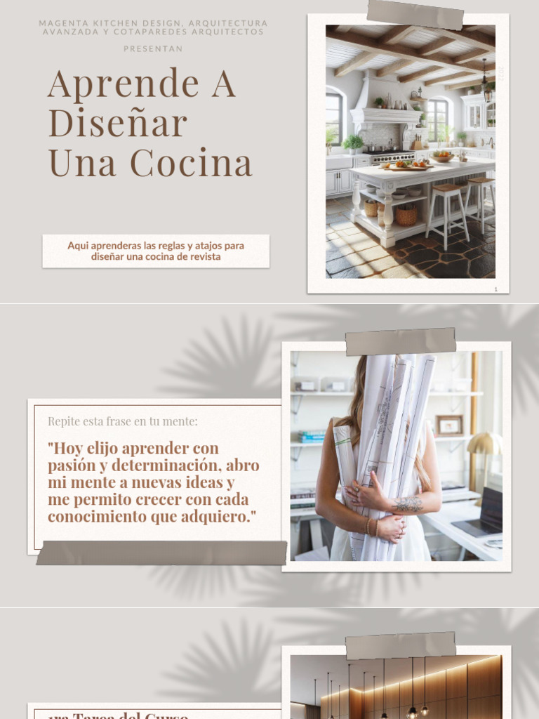 Aprende A Diseñar Una Cocina - Clase1 | PDF | Mueble | Cocina