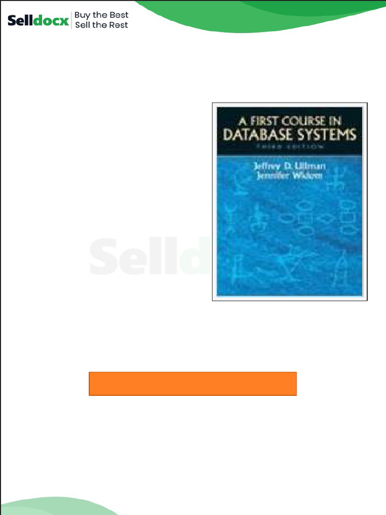 Solution Manual For First Course in Database Systems A 3rd Edition by ...