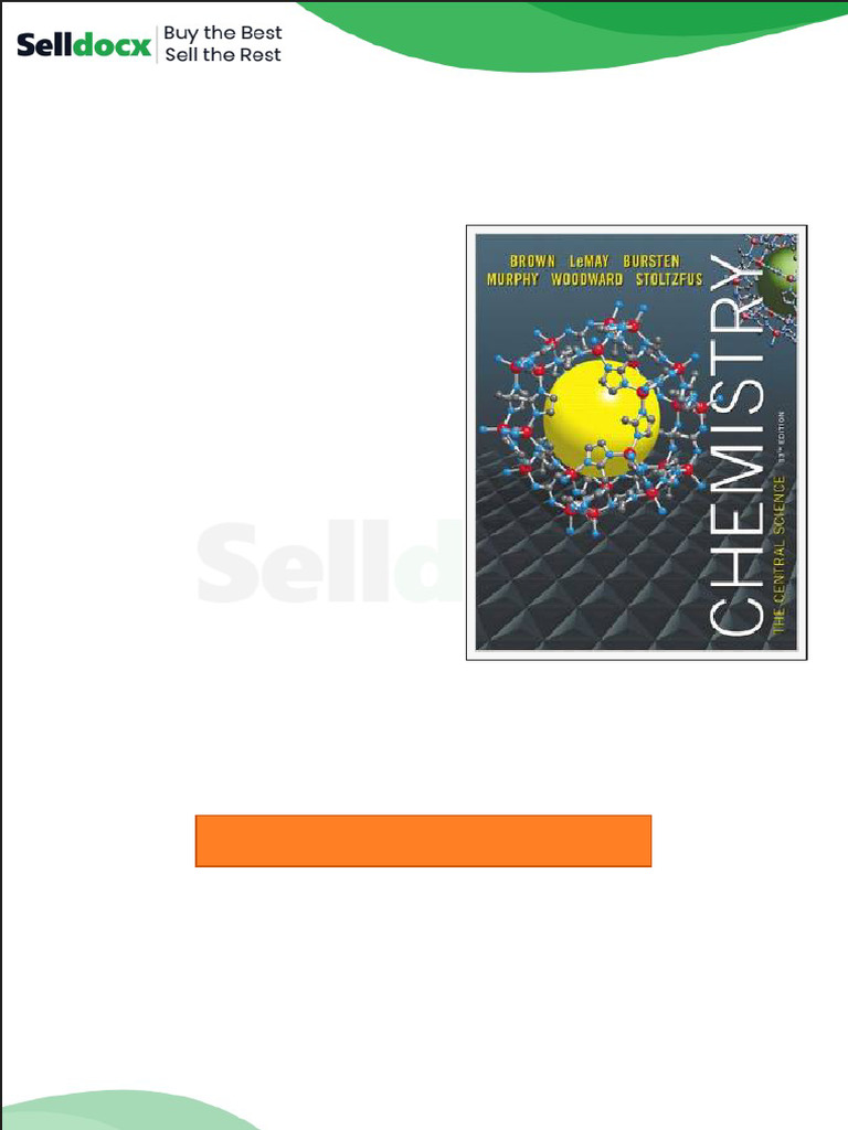Solution Manual For Chemistry The Central Science 13th Edition by ...