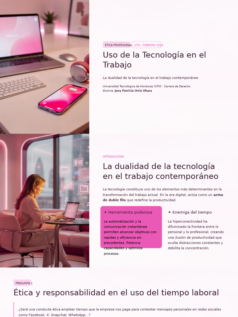 Uso de La Tecnologia en El Trabajo | PDF