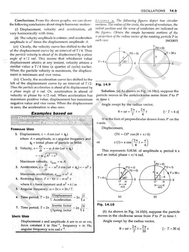 Displacement, Velocity and Acceleration | PDF