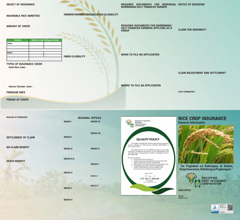 Ho Rice 2024 April v12 | PDF | Insurance | Rice