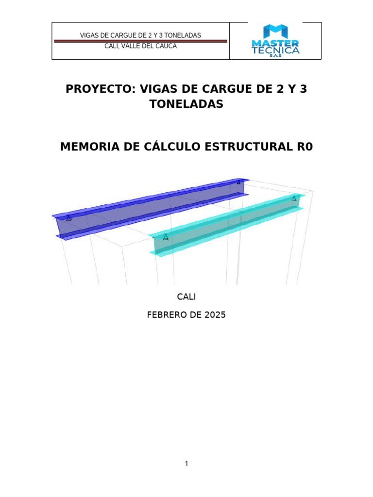 2508 - Vigas de Cargue 2 y Tonf R0 | PDF | Viga (Estructura) | Mecánica ...