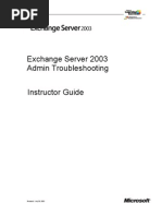 Exchange Server Admin Troubleshooting