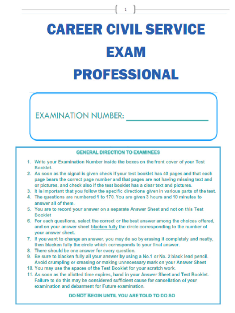 CSC Sample Questionnaire | PDF