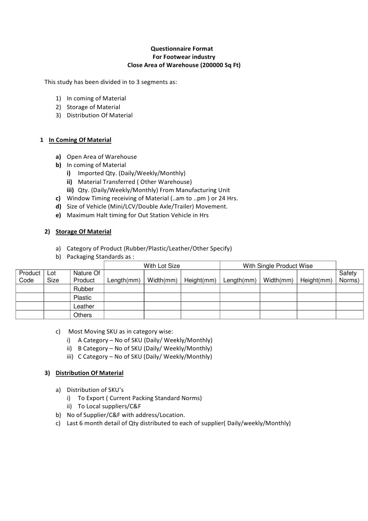 Footwear Warehouse Logistics Guide | PDF