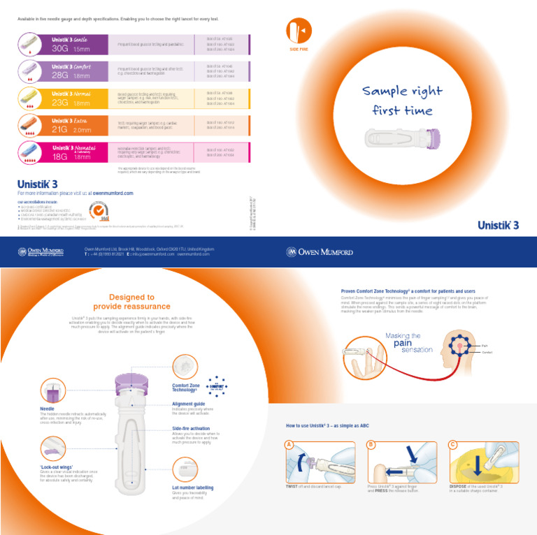 Unistik®-3-Leaflet | PDF | Medicine | Medical Specialties
