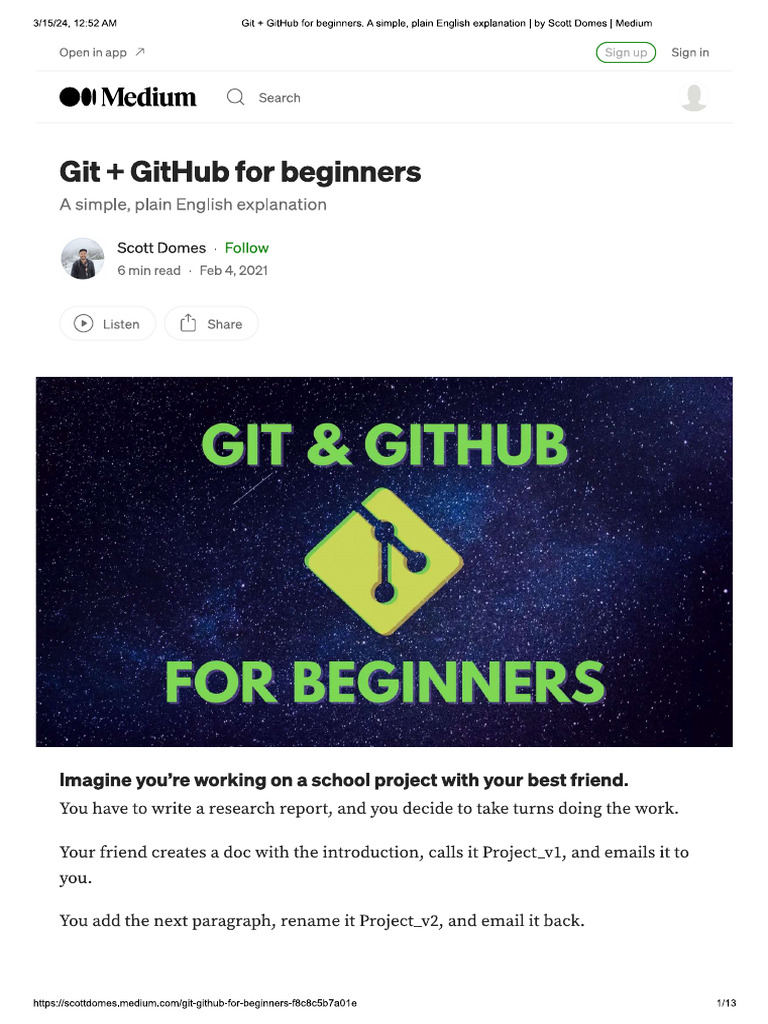 Git Tutorial | PDF