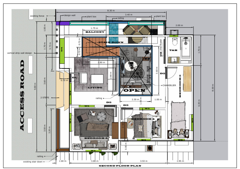 SF Layout Plan | PDF | Architectural Elements