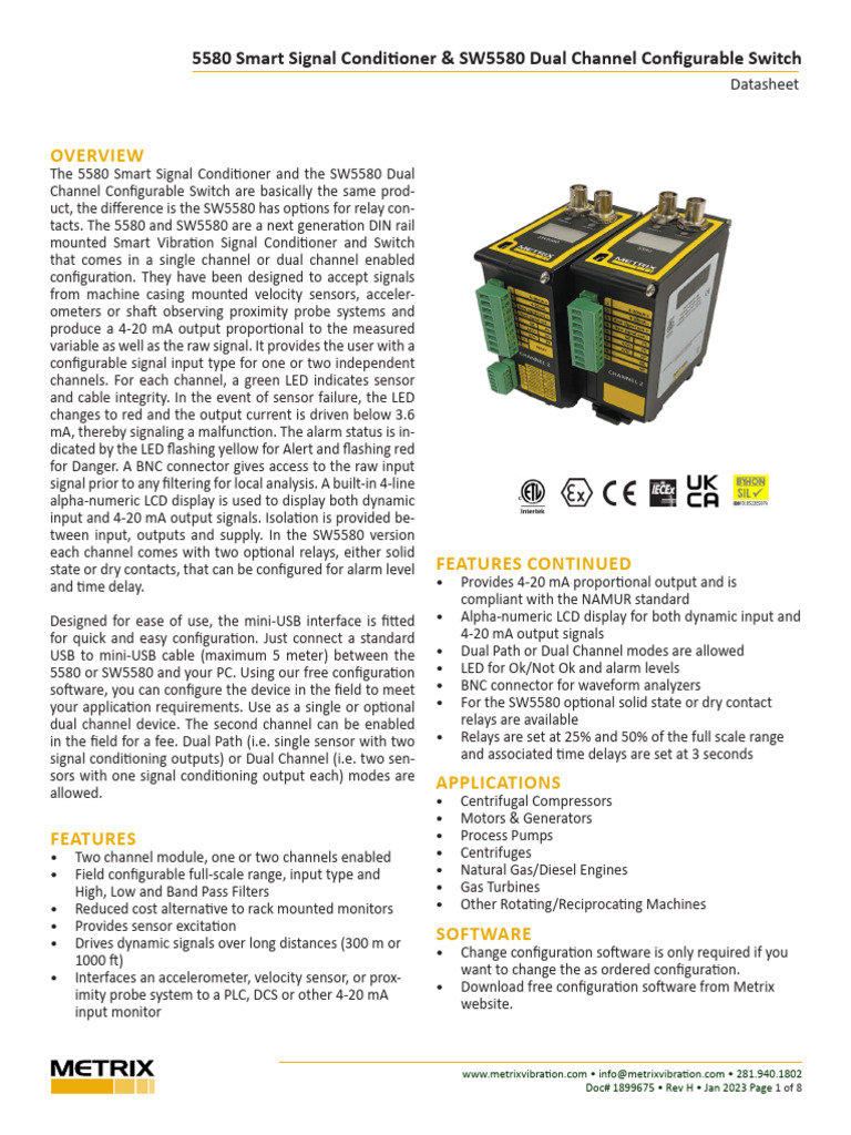 5580-datasheet-1899675-jan-2023-rev-h | PDF | Electromagnetic ...
