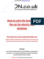 How To Fit Loom For Rear Electric Windows