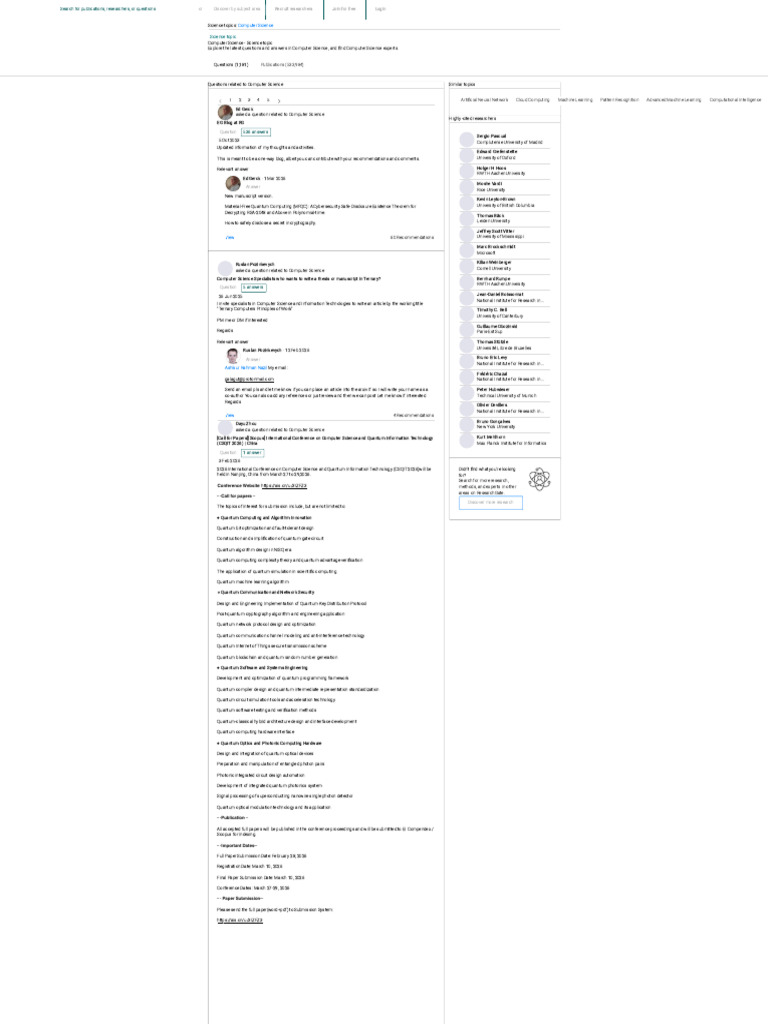 1181 Questions With Answers in COMPUTER SCIENCE - Science Topic | PDF ...