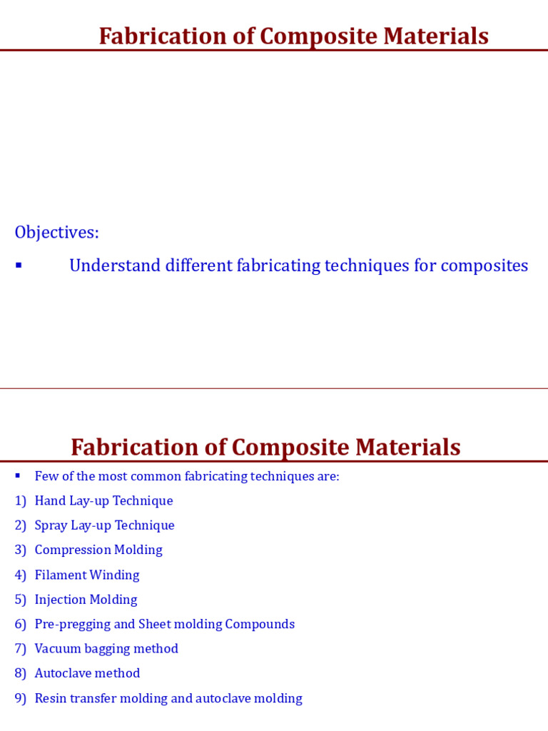 2-Fabrication Methods of Composite Materials | PDF