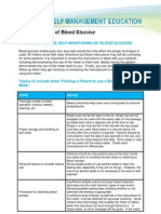 Tips For Effective Self-Monitoring of Blood Glucose: Topic Notes