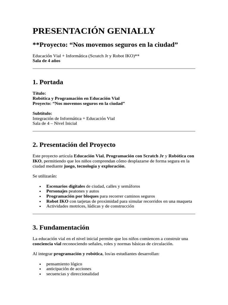 Presentación Genially Inicial | PDF | Semáforo | Scratch (lenguaje de ...