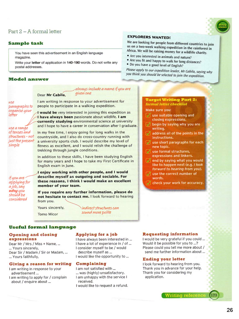 B2 - Writing Letter of Application | PDF