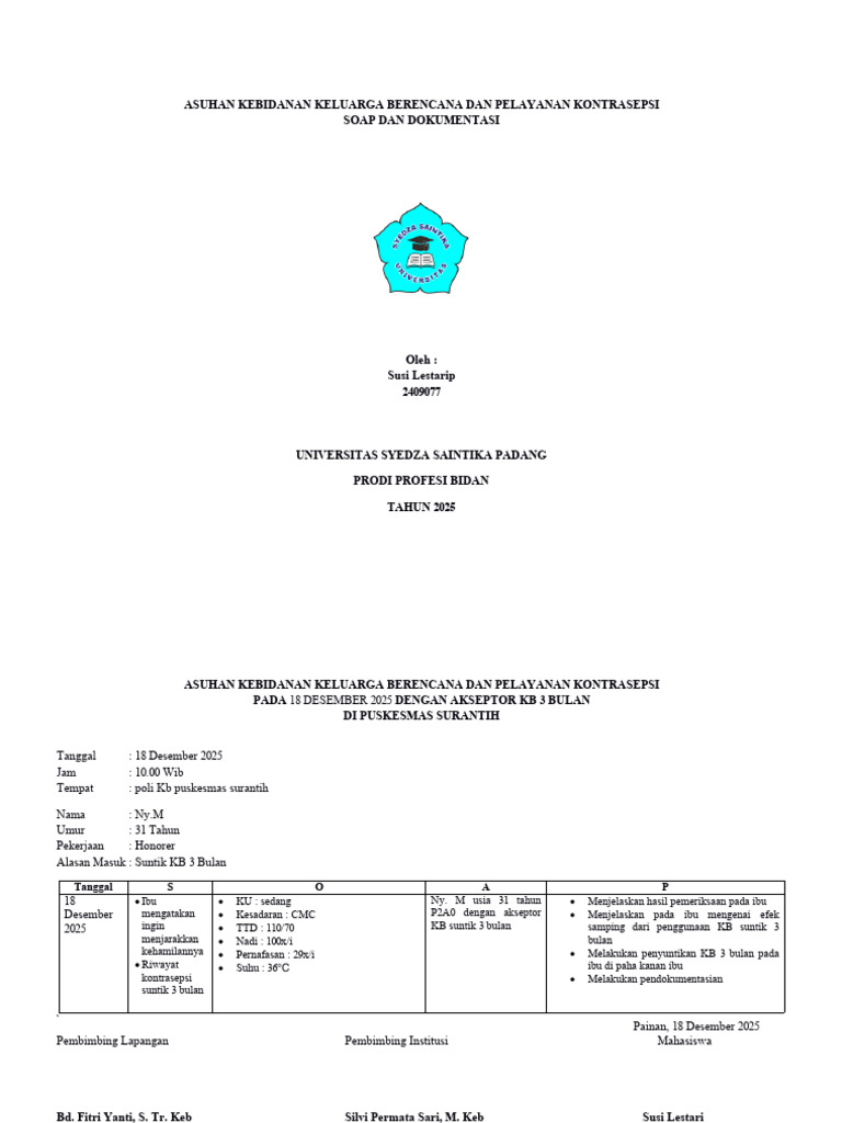 Soap KB Susi Lestari | PDF