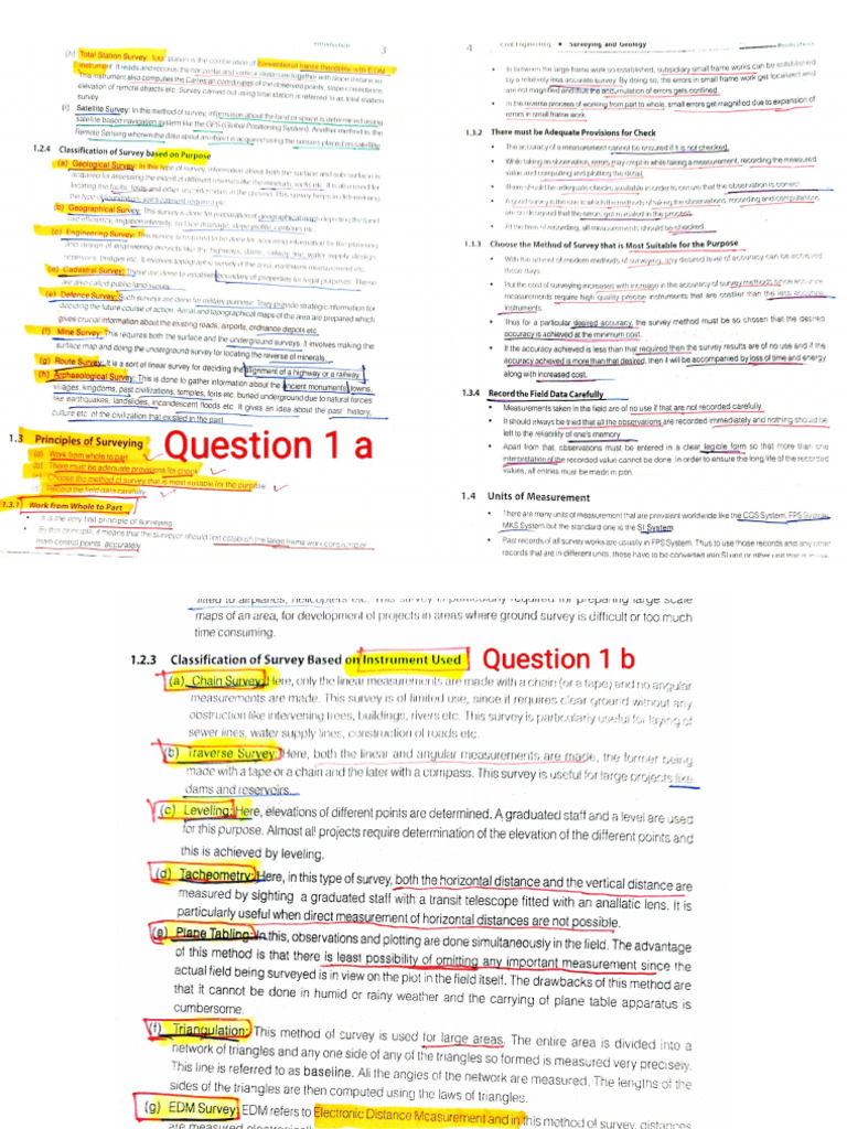 Survey Full Test Answer | PDF