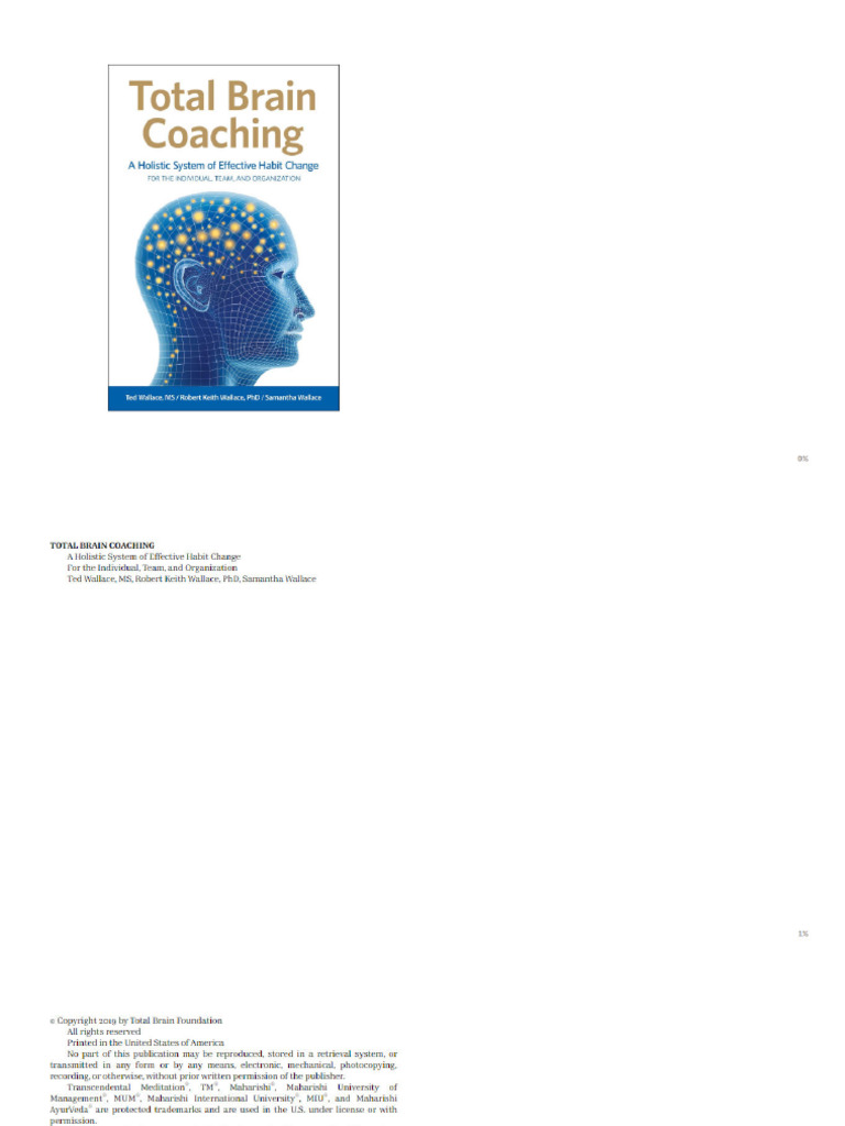 Total Brain Coaching a Holistic System of Effective Habit Change for ...